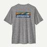 Patagonia Cap Cool Daily Graphic Shirt - Waters - Mens Boardshort Logo Abalone Blue: Feather Grey / XS
