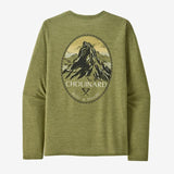 Patagonia L/S Cap Cool Daily Graphic Shirt - Past Season - Mens Chouinard Crest: Buckhorn Green X-Dye / M