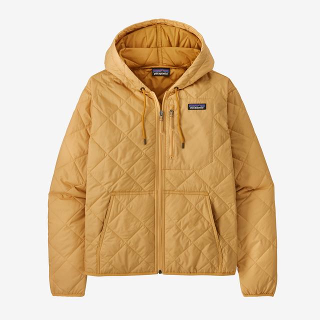 Patagonia Diamond Quilted Bomber Hoody - Womens - Past Season Beeswax Tan / XL