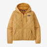 Patagonia Diamond Quilted Bomber Hoody - Womens - Past Season Beeswax Tan / XL