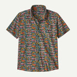 Patagonia Go To Shirt - Mens Salmon Energy: Old Growth Green / M
