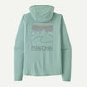 Patagonia Cap Cool Sun Hoody - Peak Visions - Mens Thermal Blue - Thin Ice X-Dye