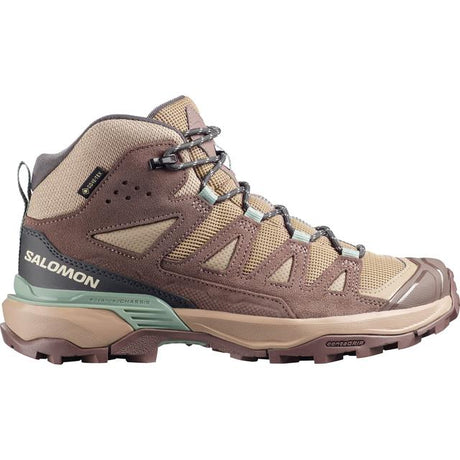 Salomon X Ultra 360 LTR Mid GTX - Womens Desert Tan/Iron/Green Milieu