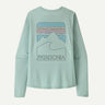 Patagonia Cap Cool Sun Shirt - Peak Visions - Womens Thermal Blue - Thin Ice X-Dye