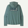 Patagonia Cap Cool Daily Hoody - Boardshort Logo - Mens Blue Sage - Light Blue Sage X-Dye