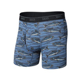 Saxx Quest Quick-Dry Mesh Boxer Brief - Mens Hunting odge-Silver Pine / L