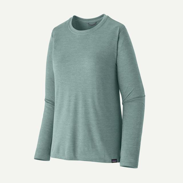 Patagonia Long Sleeve Cap Cool Daily Shirt - Womens Thermal Blue - Light Thermal Blue X-Dye / XXS