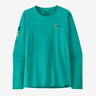 Patagonia Long Sleeve Cap Cool Daily Graphic Shirt - Womens Channel Islands: Subtidal Blue X-Dye / M