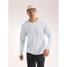Arcteryx Cormac Logo Long Sleeve - Mens Solitude Heather / Void / M