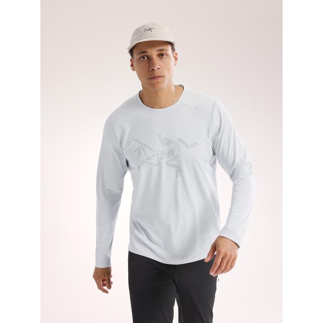 Arcteryx Cormac Logo Long Sleeve - Mens Solitude Heather / Void / M