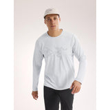 Arcteryx Cormac Logo Long Sleeve - Mens Solitude Heather / Void / M