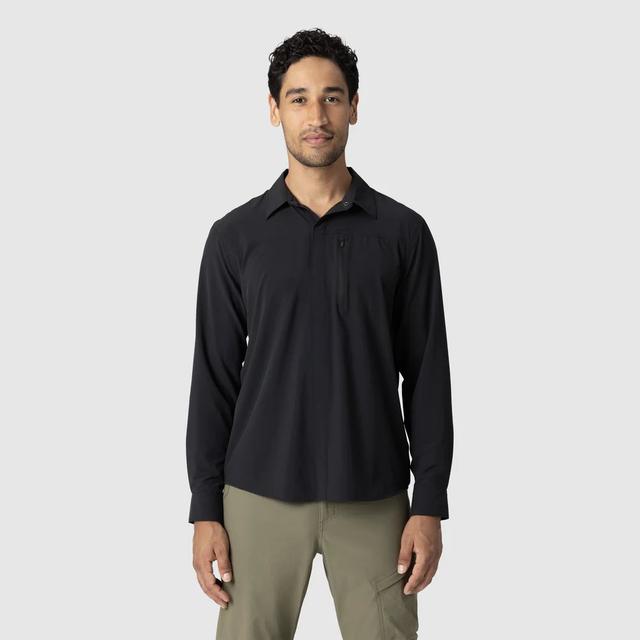Outdoor Research Astroman Long Sleeve Sun Shirt - Mens Ranger Green Plaid / XL