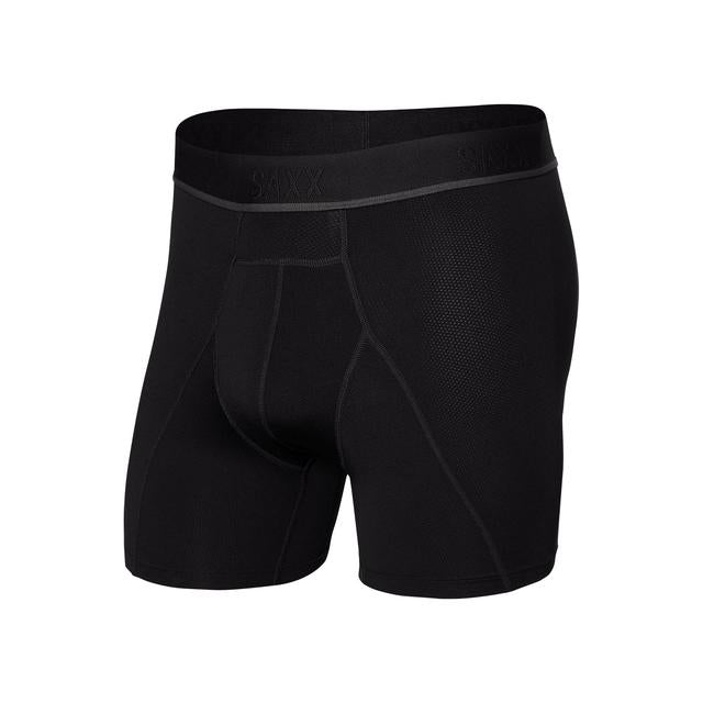 Saxx Kinetic Light-Compression Mesh Boxer Brief - Mens - Past Season Blackout