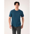 Arcteryx Cormac Crew Short Sleeve - Mens Nightscape Heather / XL