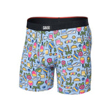 Saxx Vibe Xtra Soft Comfort Boxer Brief Pickleball Paradise-Blue