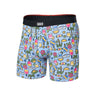 Saxx Vibe Xtra Soft Comfort Boxer Brief Pickleball Paradise-Blue