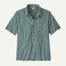 Patagonia Trail Harbor Button Down Knit Shirt - Mens Blue Sage