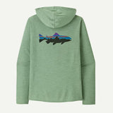 Patagonia Cap Cool Daily Graphic Hoody - Mens Fitz Roy Trout: Ellwood Green X-Dye / L