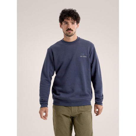 Arcteryx Emblem Fleece Crew - Mens Black Sapphire