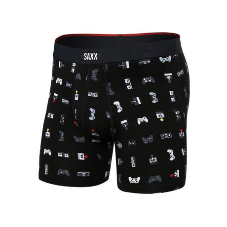 Saxx Vibe Xtra Soft Comfort Boxer Brief Gamer-Black