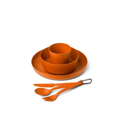 Sea to Summit Camp Dinnerware Set w/ Mesh Sack - [6 Piece] Burnt Orange