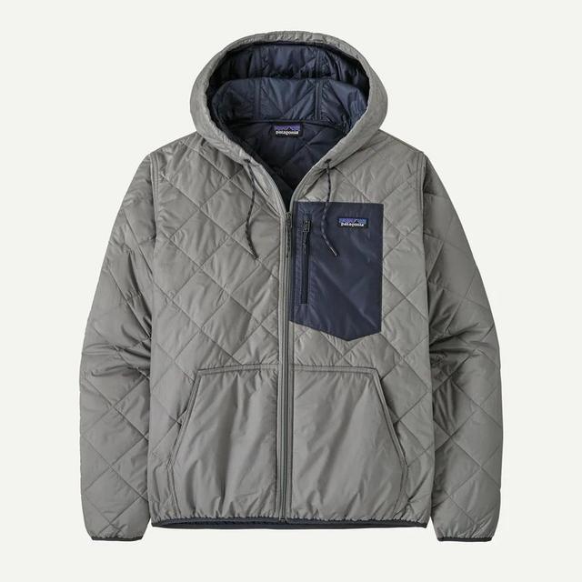 Patagonia Diamond Quilted Bomber Hoody - Mens Forever Grey