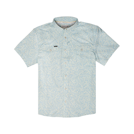 Poncho The Pinos Altos - Mens Blue Western Flower Print