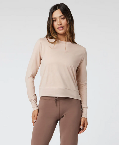 Vuori Daydream Crew - Womens Black Heather / XL