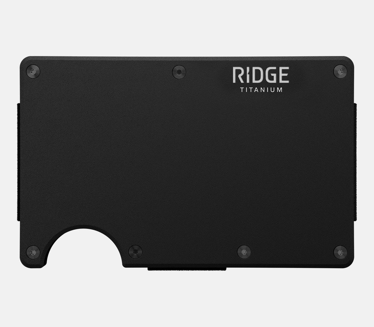 Ridge Wallet Wallet-Cash Strap MatteBlackTitanium