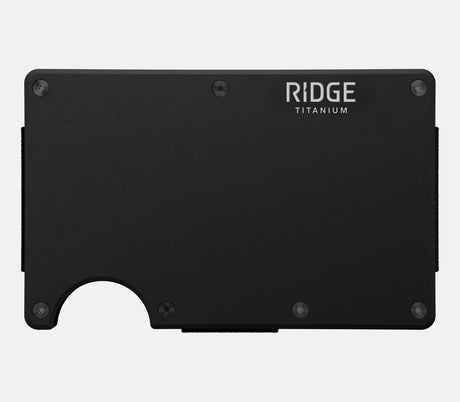 Ridge Wallet Wallet-Cash Strap MatteBlackTitanium