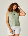 Carve Designs Larisa Hemp Tank - Womens Cilantro / M